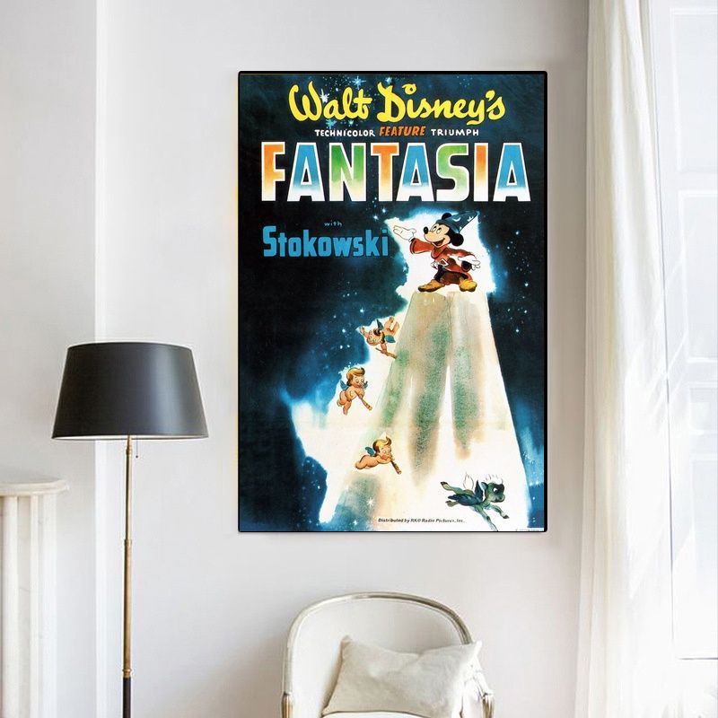 Fantasia 1940 MOVIE Poster Canvas Wall Art Home Decor (No Frame)