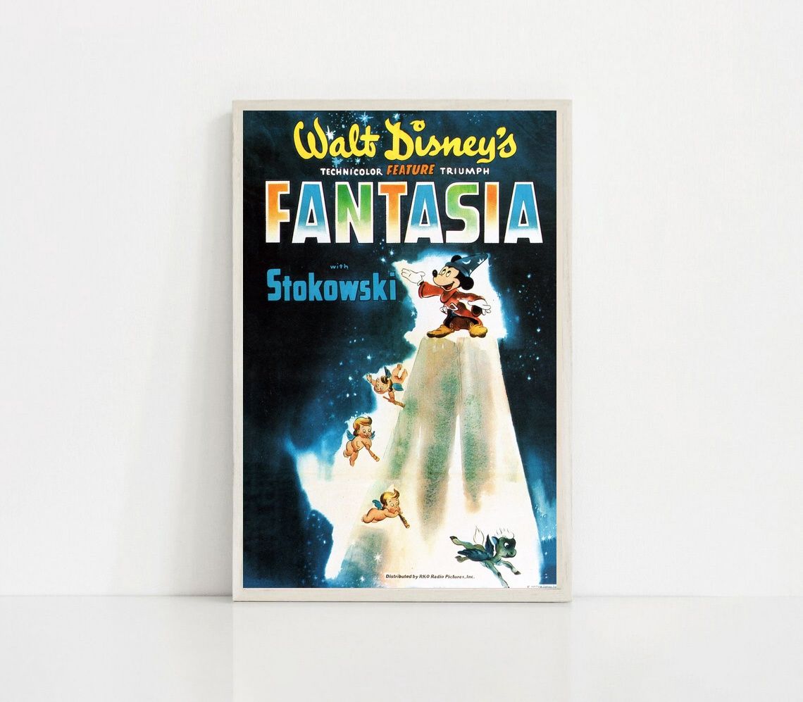 Fantasia 1940 MOVIE Poster Canvas Wall Art Home Decor (No Frame) - Image 2