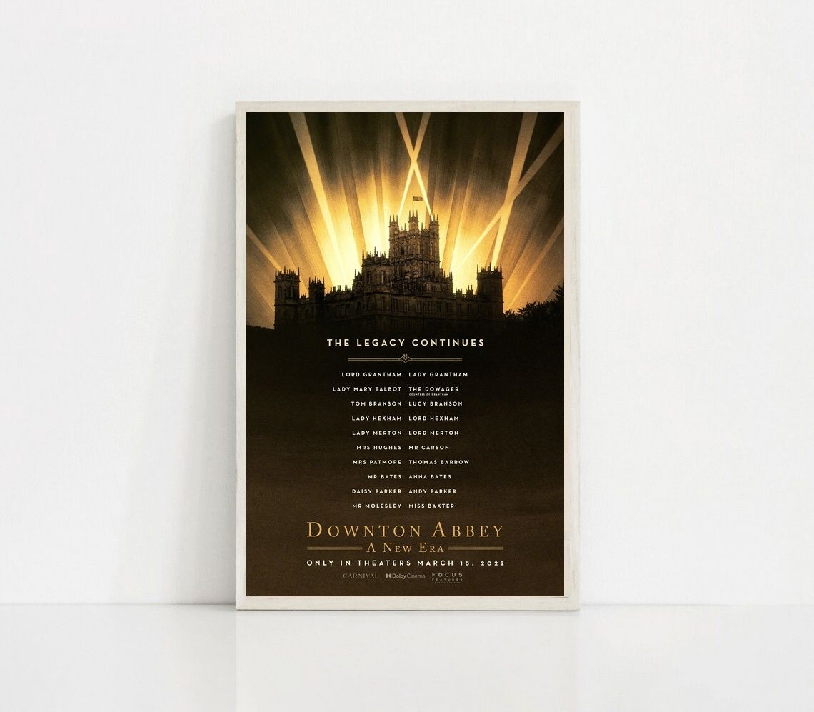 Downton Abbey A New Era MOVIE Poster Canvas Wall Art Home Decor (No Frame)