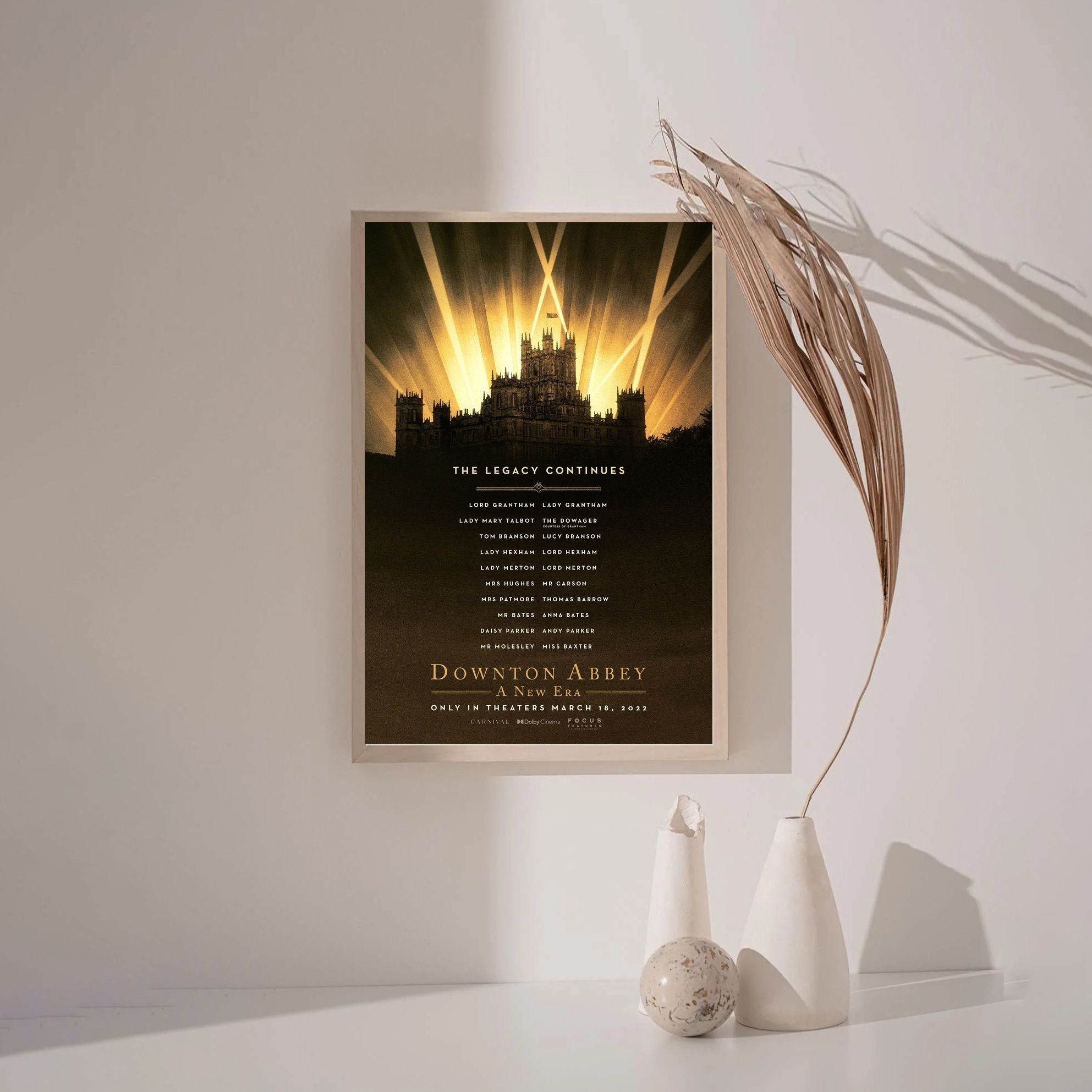 Downton Abbey A New Era MOVIE Poster Canvas Wall Art Home Decor (No Frame) - Image 3