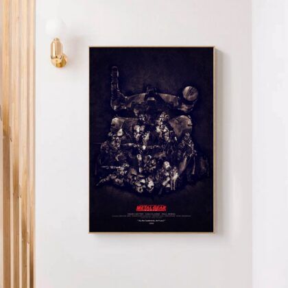 metal gear solid GAME Poster Canvas Wall Art Home Decor (No Frame)