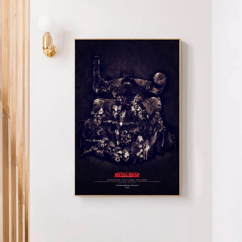 metal gear solid GAME Poster Canvas Wall Art Home Decor (No Frame)
