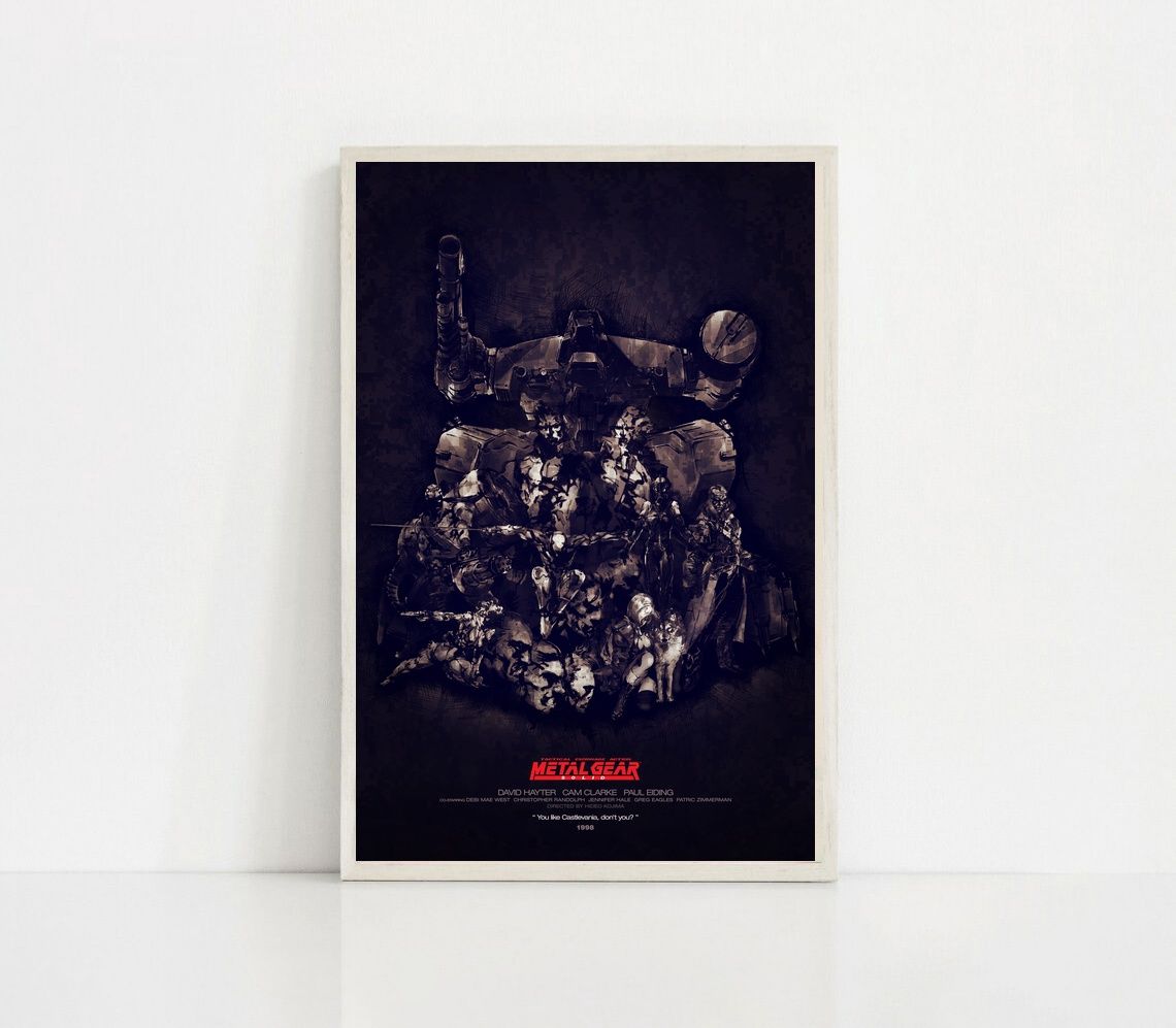 metal gear solid GAME Poster Canvas Wall Art Home Decor (No Frame) - Image 2