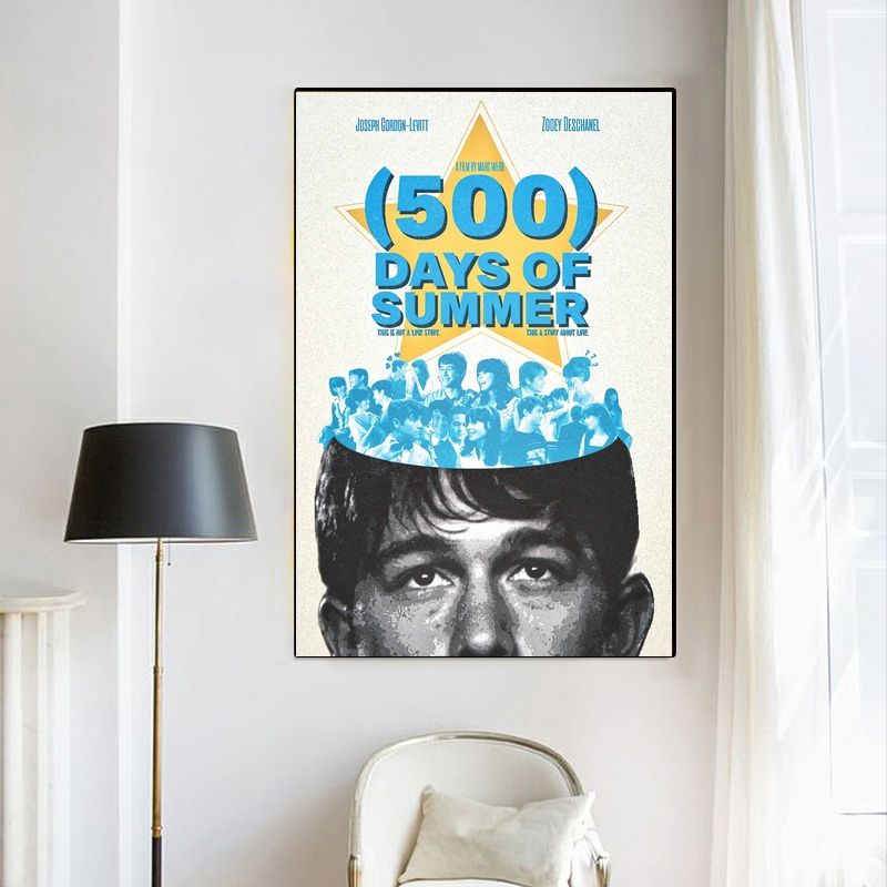 500 Days of Summer MOVIE Poster Canvas Wall Art Home Decor (No Frame) - Image 4