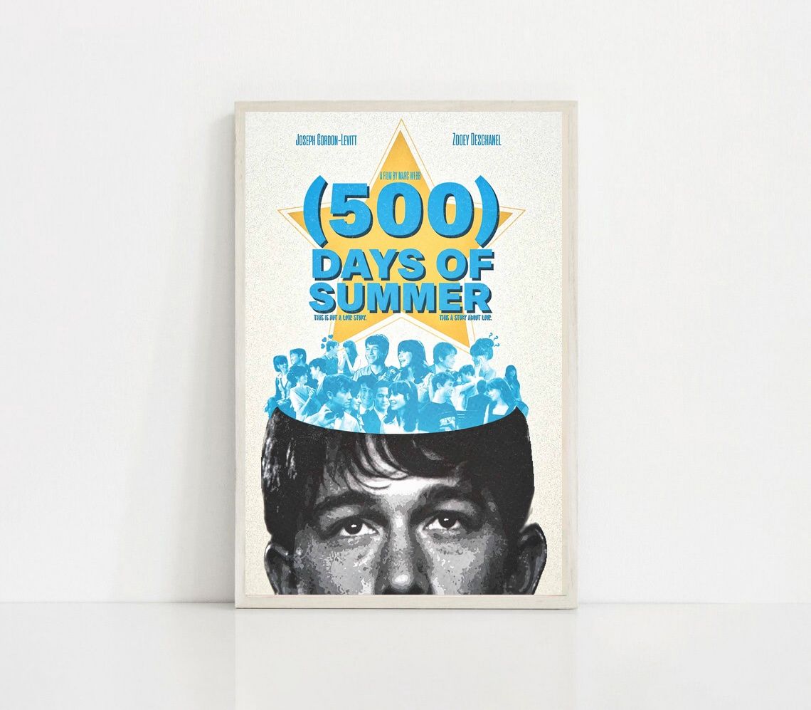 500 Days of Summer MOVIE Poster Canvas Wall Art Home Decor (No Frame)