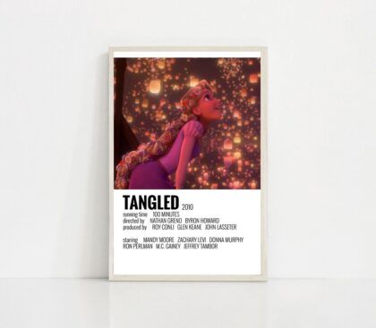 Tangled 2010 MOVIE Poster Canvas Wall Art Home Decor (No Frame)