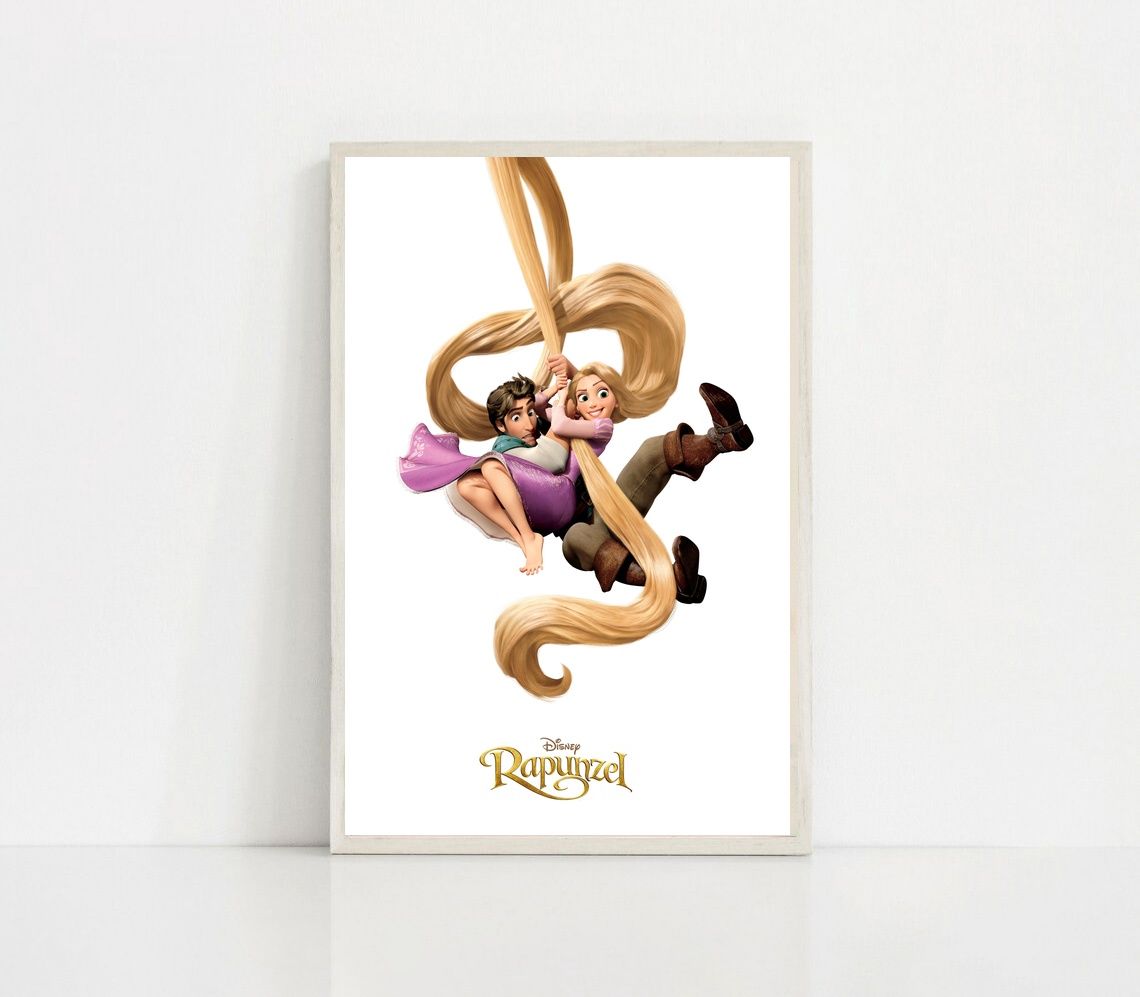 Tangled 2010 MOVIE Poster Canvas Wall Art Home Decor (No Frame) - Image 2