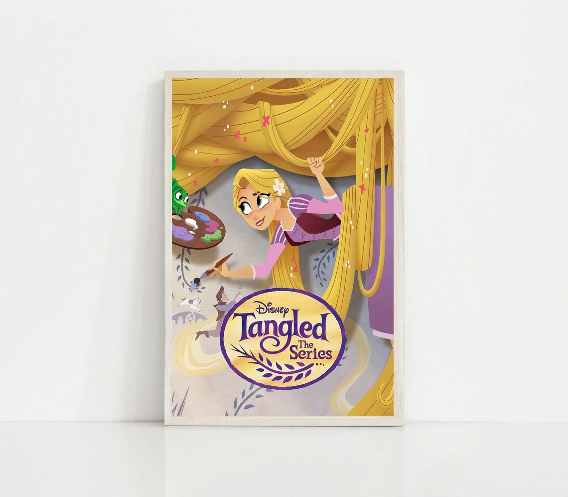 Tangled 2010 MOVIE Poster Canvas Wall Art Home Decor (No Frame)