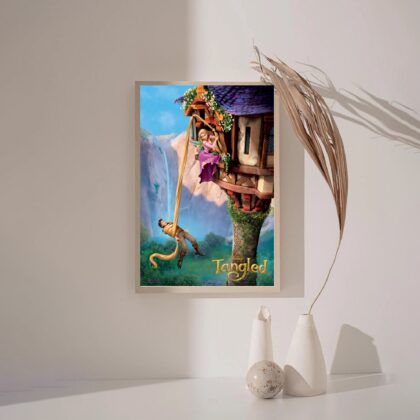 Tangled 2010 MOVIE Poster Canvas Wall Art Home Decor (No Frame)