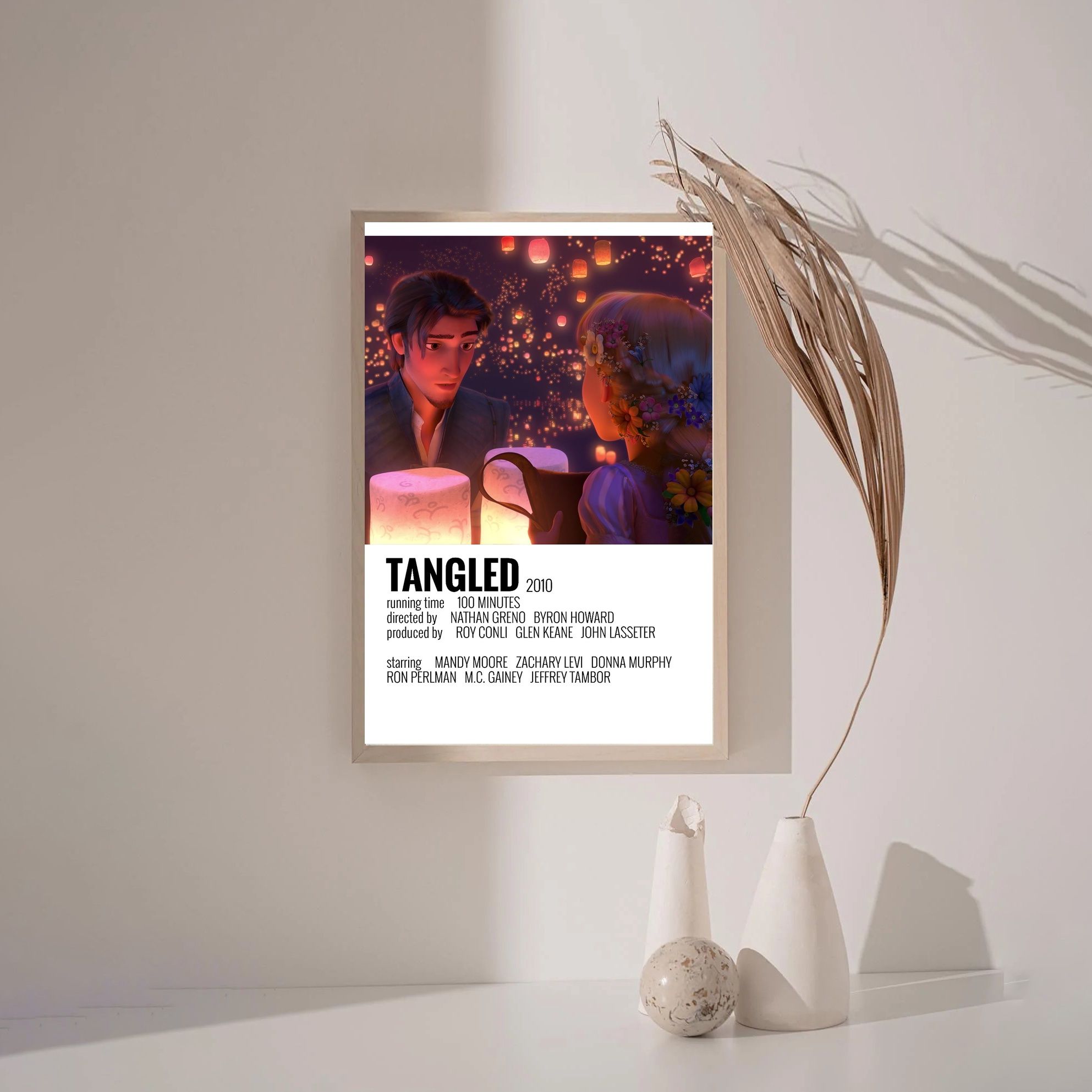 Tangled 2010 MOVIE Poster Canvas Wall Art Home Decor (No Frame)