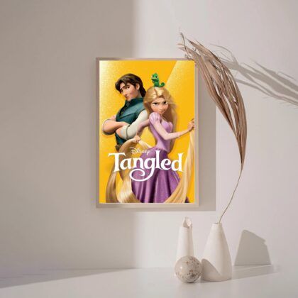 Tangled 2010 MOVIE Poster Canvas Wall Art Home Decor (No Frame)