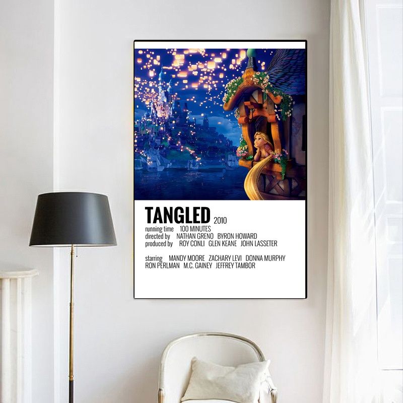 Tangled 2010 MOVIE Poster Canvas Wall Art Home Decor (No Frame) - Image 3