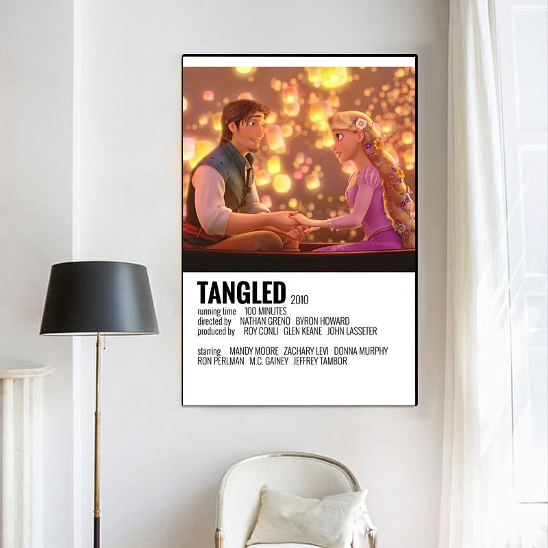 Tangled 2010 MOVIE Poster Canvas Wall Art Home Decor (No Frame) - Image 4