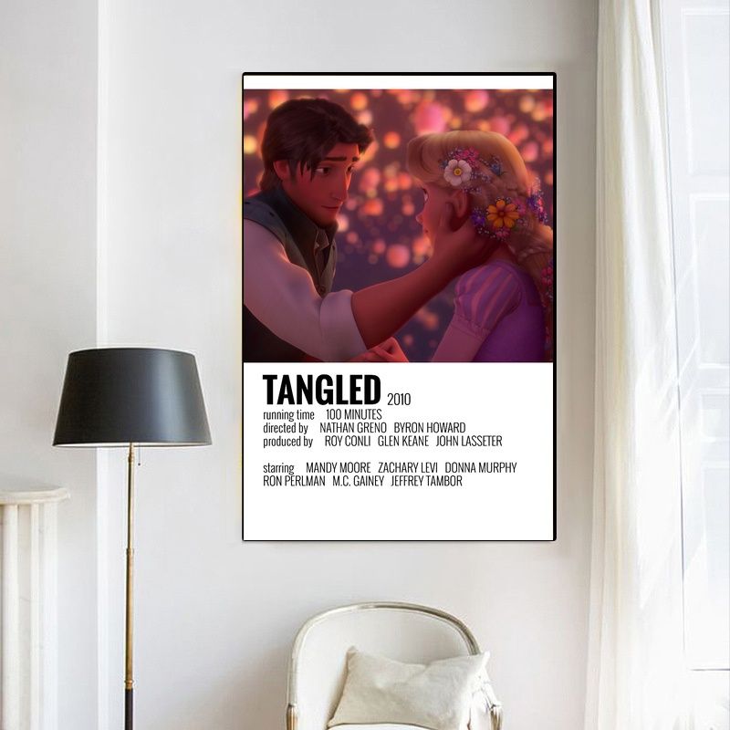 Tangled 2010 MOVIE Poster Canvas Wall Art Home Decor (No Frame) - Image 4