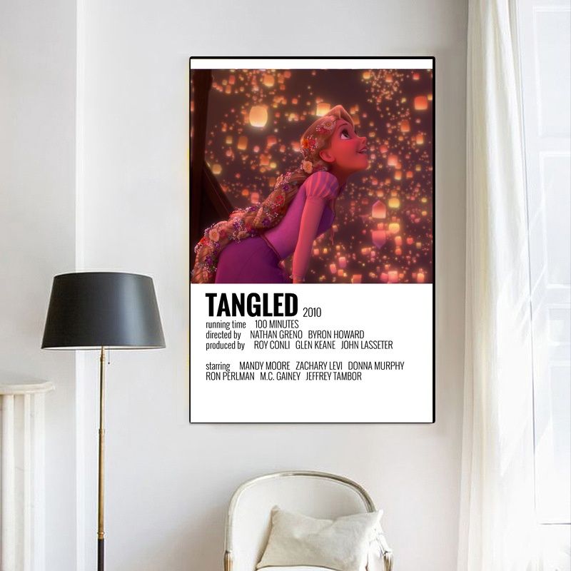 Tangled 2010 MOVIE Poster Canvas Wall Art Home Decor (No Frame) - Image 3
