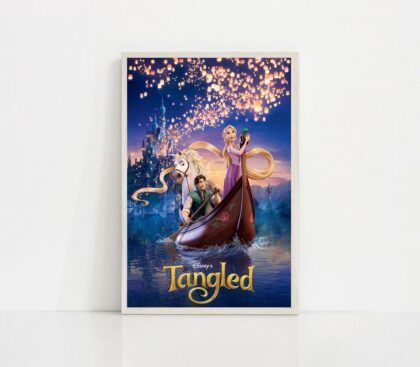 Tangled 2010 MOVIE Poster Canvas Wall Art Home Decor (No Frame)