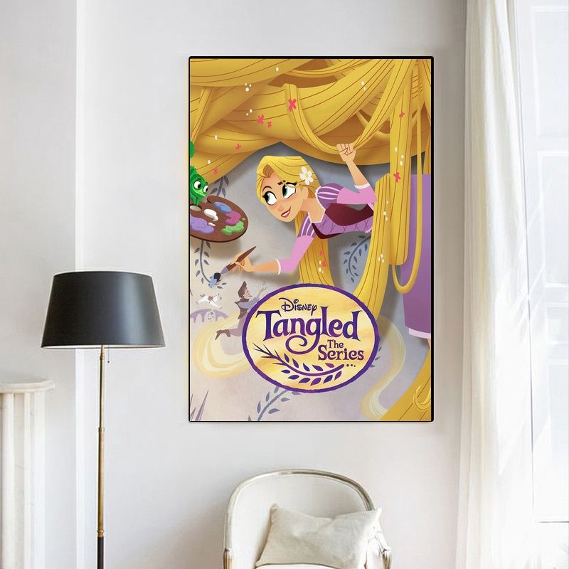 Tangled 2010 MOVIE Poster Canvas Wall Art Home Decor (No Frame) - Image 3