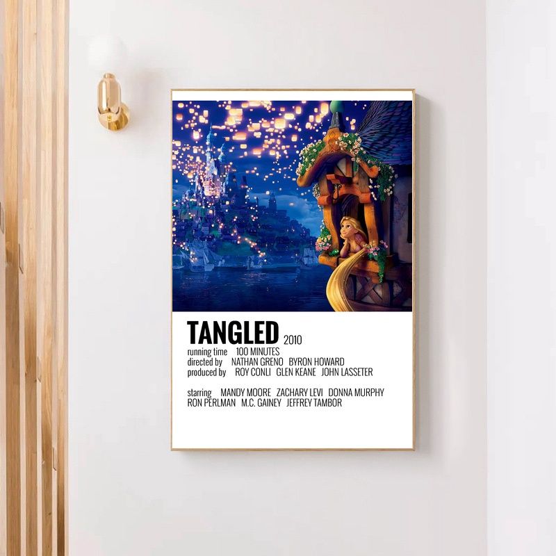 Tangled 2010 MOVIE Poster Canvas Wall Art Home Decor (No Frame) - Image 4