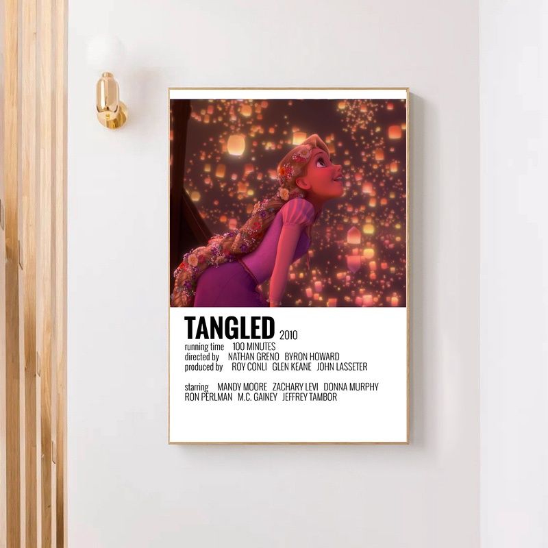 Tangled 2010 MOVIE Poster Canvas Wall Art Home Decor (No Frame) - Image 4
