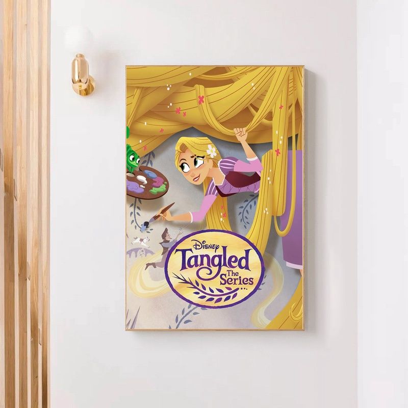 Tangled 2010 MOVIE Poster Canvas Wall Art Home Decor (No Frame) - Image 4
