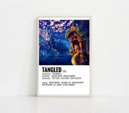 Tangled 2010 MOVIE Poster Canvas Wall Art Home Decor (No Frame)