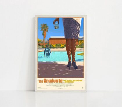 the graduate MOVIE Poster Canvas Wall Art Home Decor (No Frame)