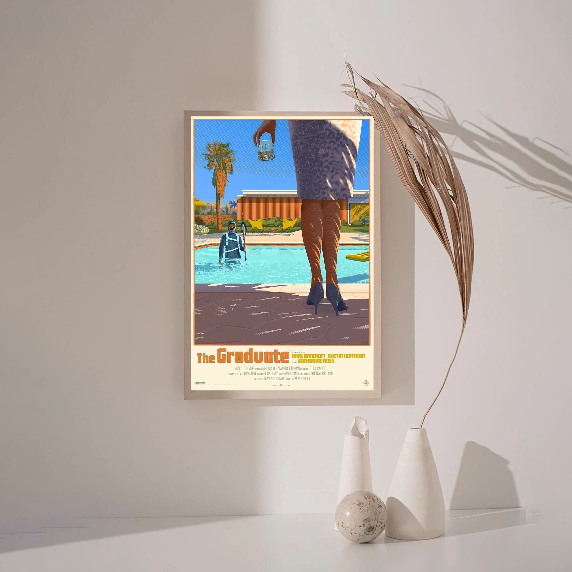 the graduate MOVIE Poster Canvas Wall Art Home Decor (No Frame) - Image 3