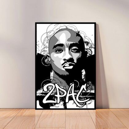 Tupac Shakur 2Pac Music Poster Canvas Wall Art Home Decor (No Frame)
