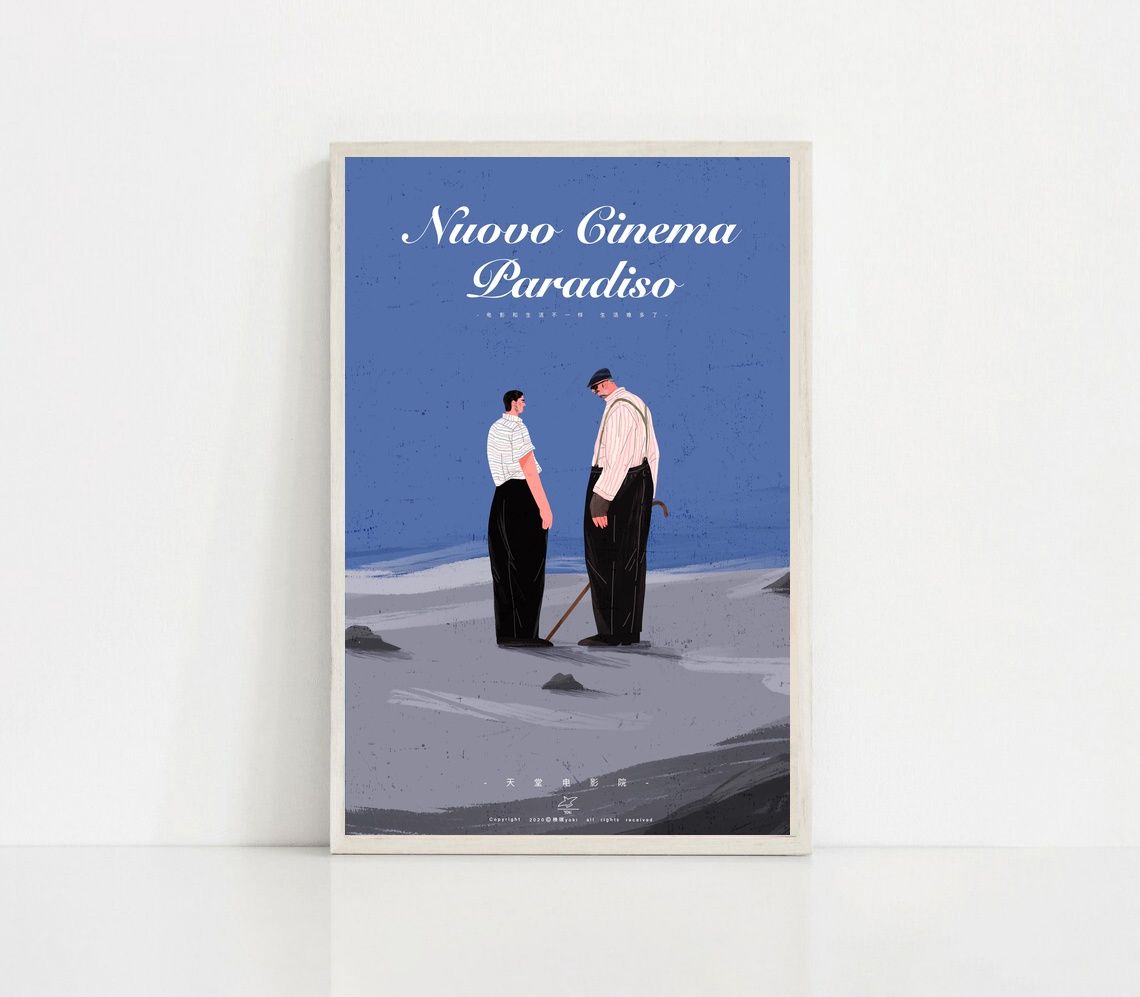 Cinema Paradiso 2019 MOVIE Poster Canvas Wall Art Home Decor (No Frame) - Image 2