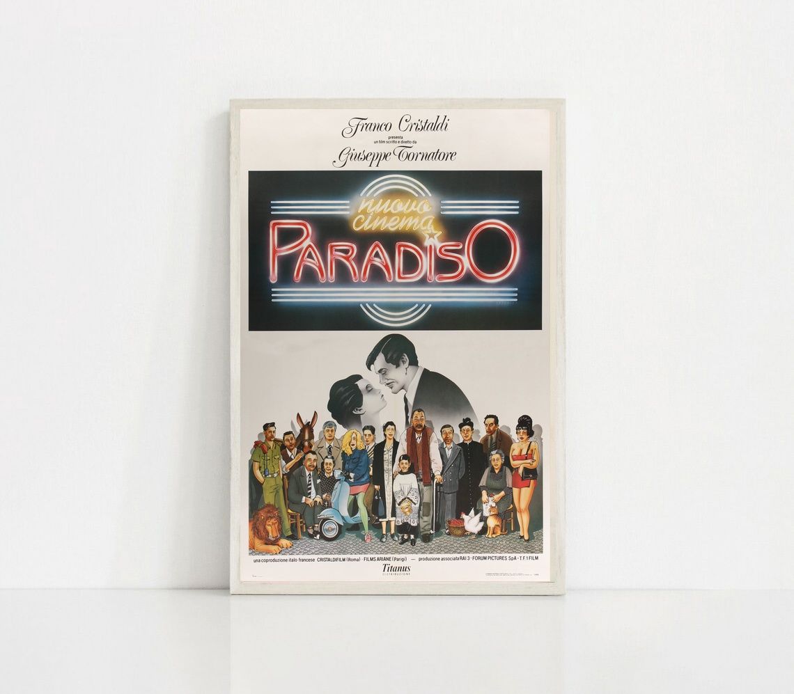 Cinema Paradiso 2019 MOVIE Poster Canvas Wall Art Home Decor (No Frame) - Image 2