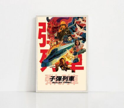 Bullet Train 2022 MOVIE Poster Canvas Wall Art Home Decor (No Frame)