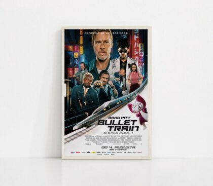 Bullet Train 2022 MOVIE Poster Canvas Wall Art Home Decor (No Frame)