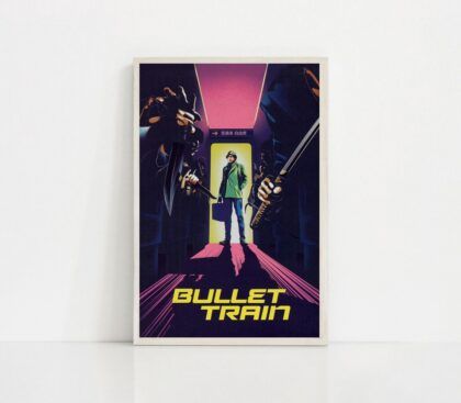 Bullet Train 2022 MOVIE Poster Canvas Wall Art Home Decor (No Frame)