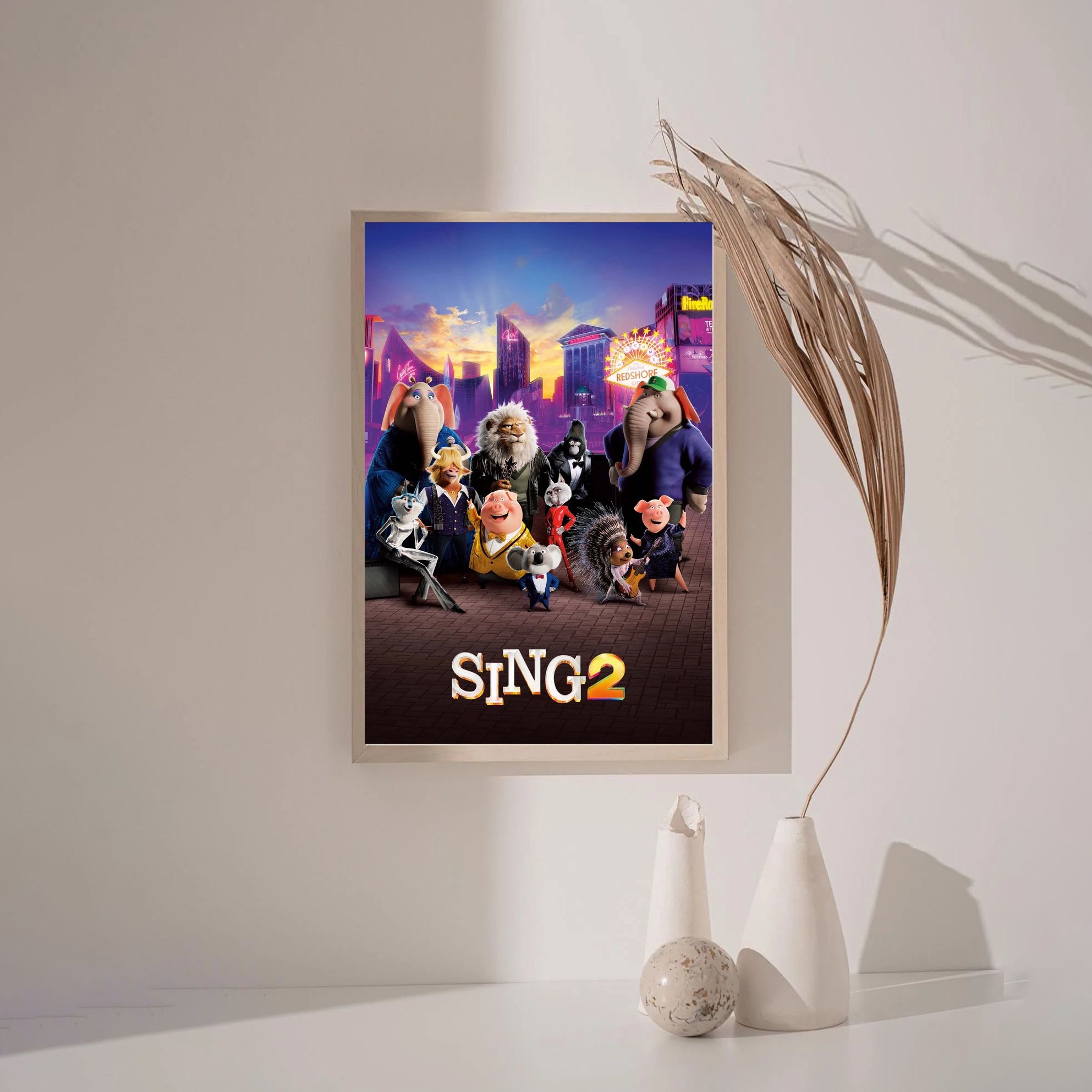 Sing 2 SING 1 MOVIE Poster Canvas Wall Art Home Decor (No Frame) - Image 3