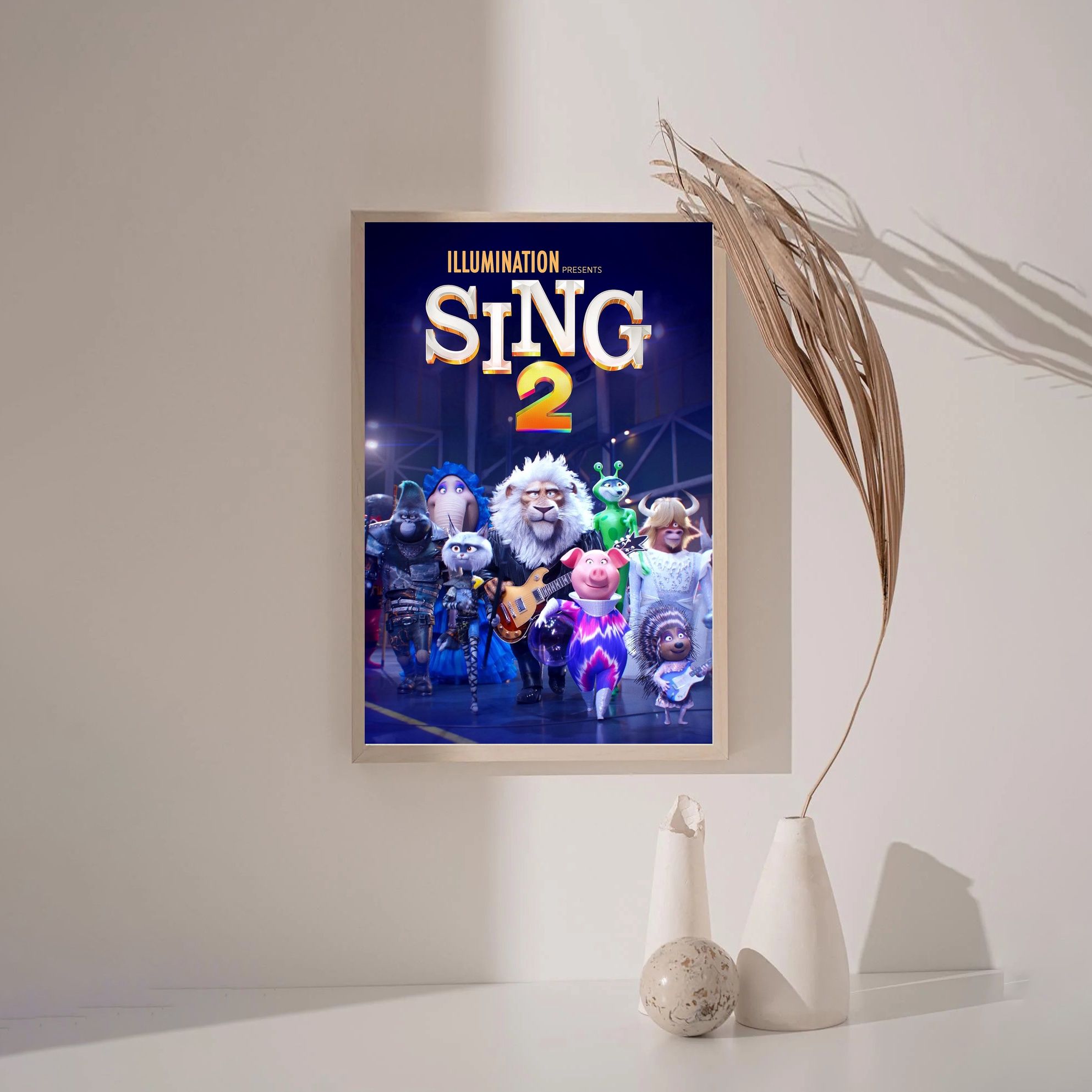 Sing 2 SING 1 MOVIE Poster Canvas Wall Art Home Decor (No Frame)