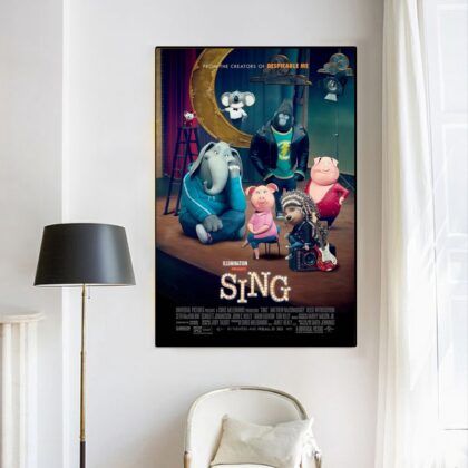 Sing 2 SING 1 MOVIE Poster Canvas Wall Art Home Decor (No Frame)