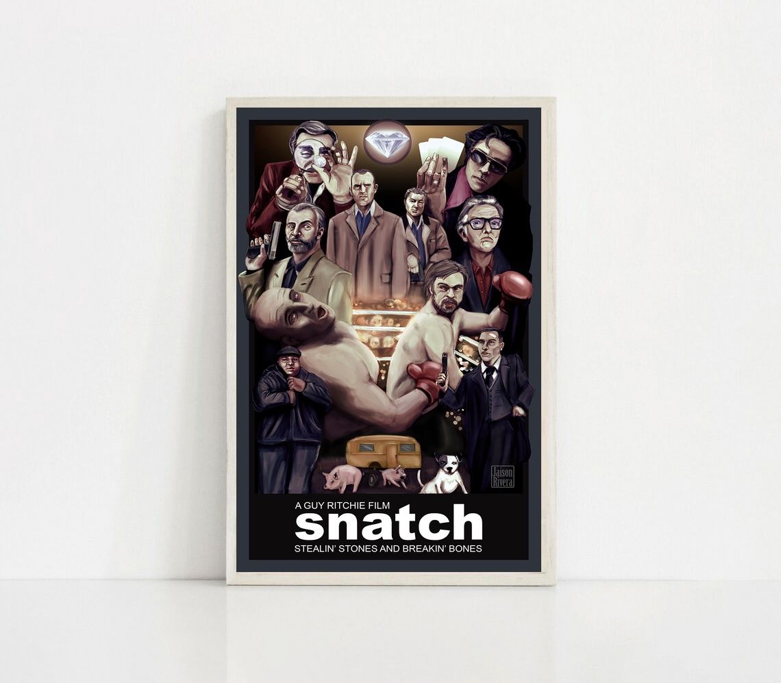 Snatch MOVIE Poster Canvas Wall Art Home Decor (No Frame) - Image 2