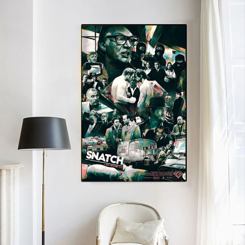 Snatch MOVIE Poster Canvas Wall Art Home Decor (No Frame)