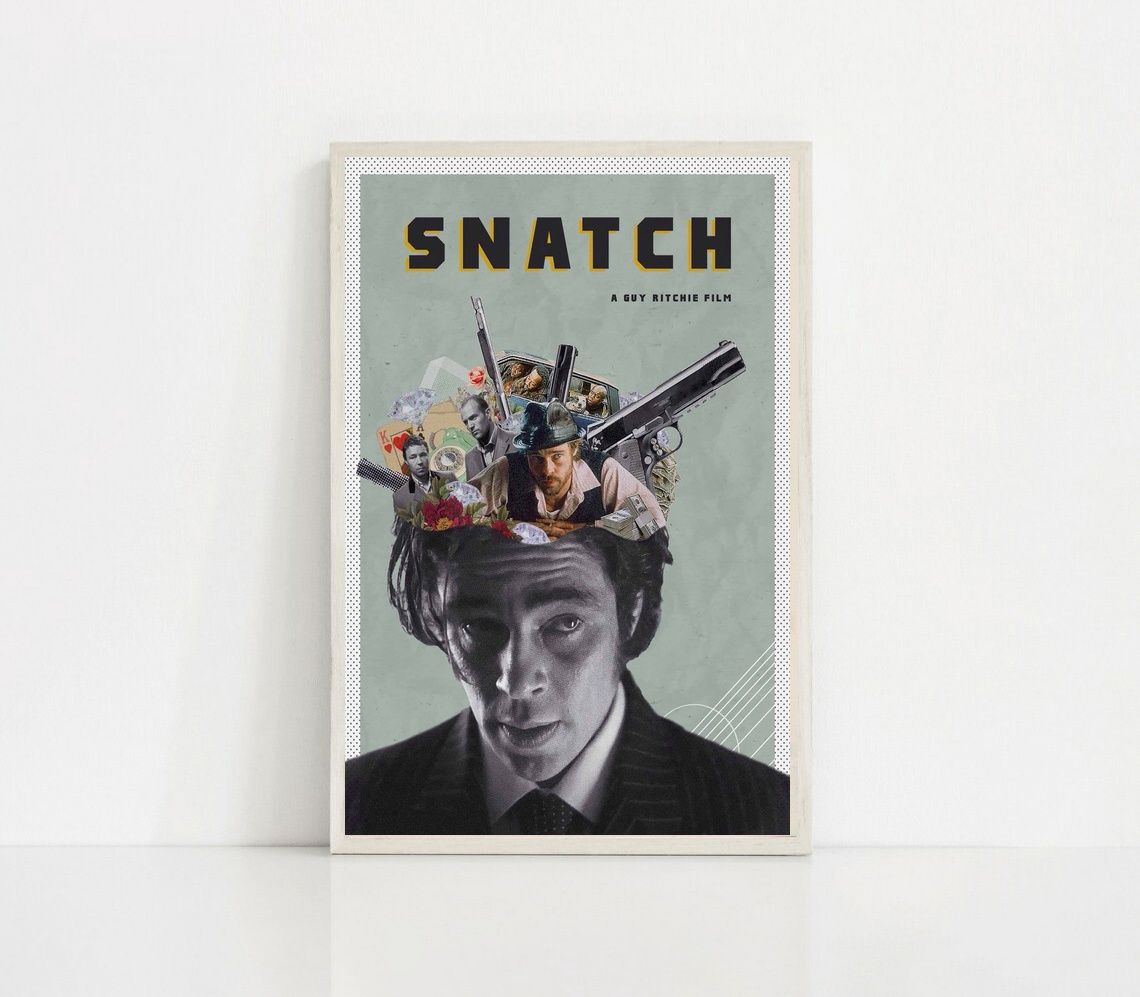 Snatch MOVIE Poster Canvas Wall Art Home Decor (No Frame)