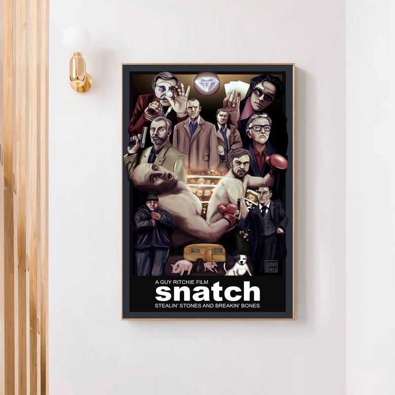 Snatch MOVIE Poster Canvas Wall Art Home Decor (No Frame) - Image 4