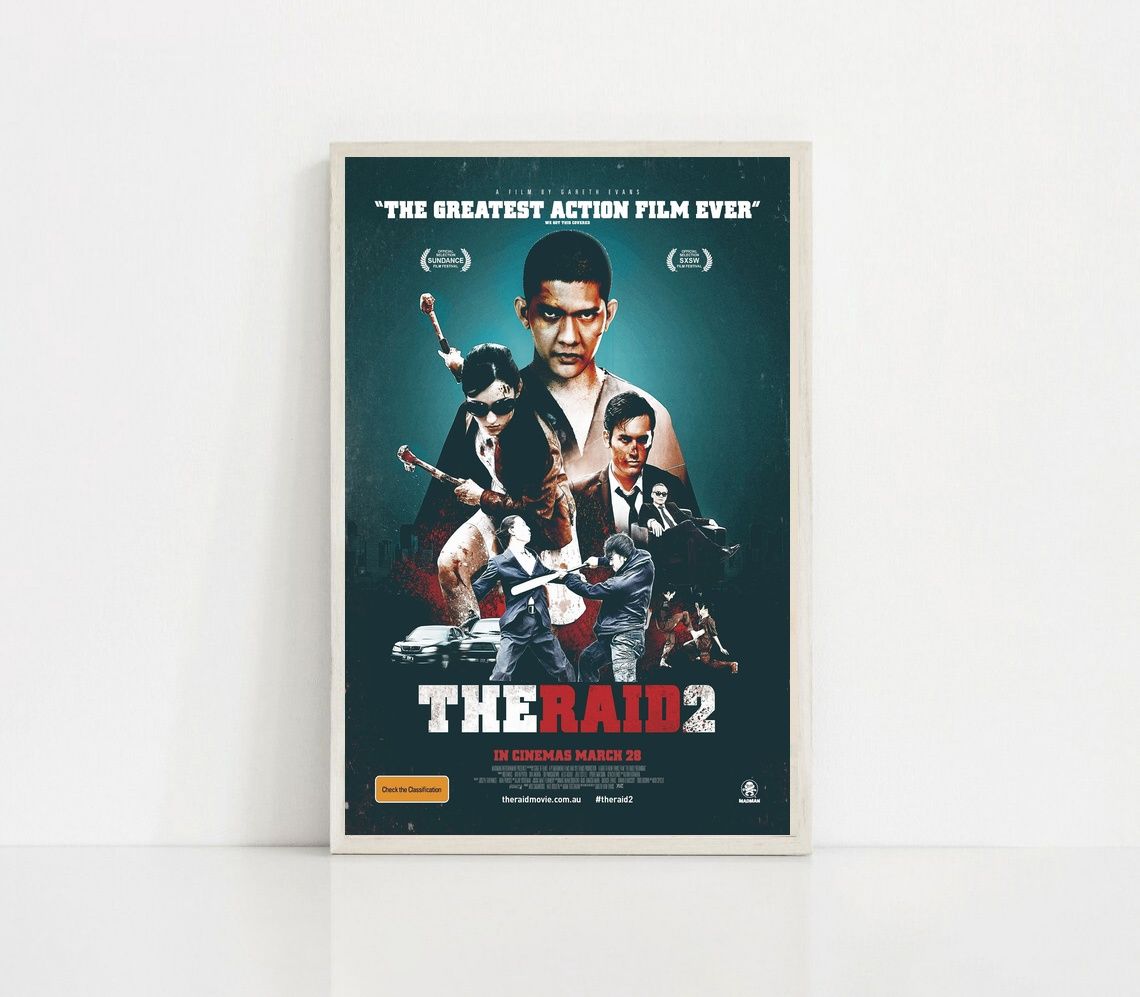 The Raid Redemption MOVIE Poster Canvas Wall Art Home Decor (No Frame)