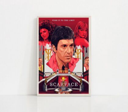 Scarface 1983 MOVIE Poster Canvas Wall Art Home Decor (No Frame)