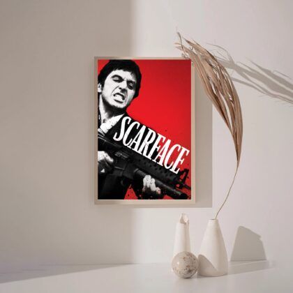 Scarface 1983 MOVIE Poster Canvas Wall Art Home Decor (No Frame)