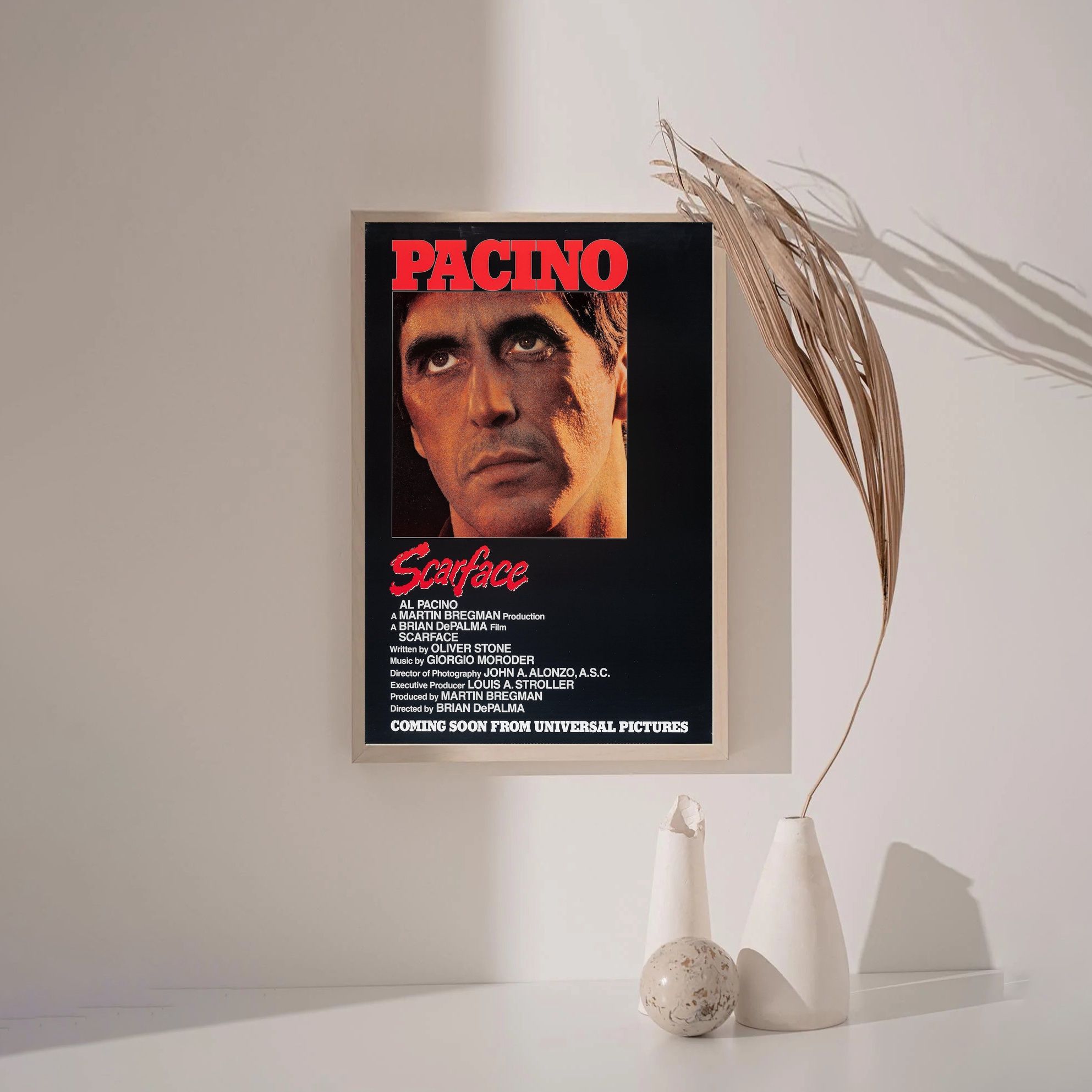 Scarface 1983 MOVIE Poster Canvas Wall Art Home Decor (No Frame) - Image 3