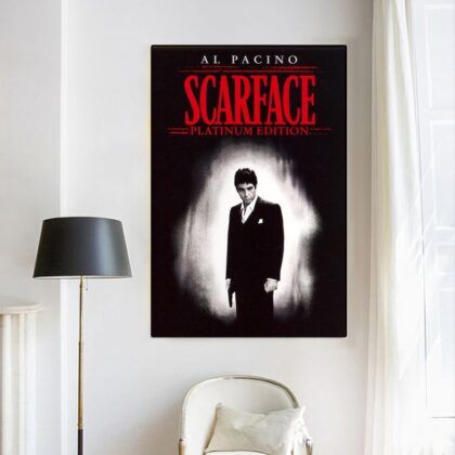 Scarface 1983 MOVIE Poster Canvas Wall Art Home Decor (No Frame)