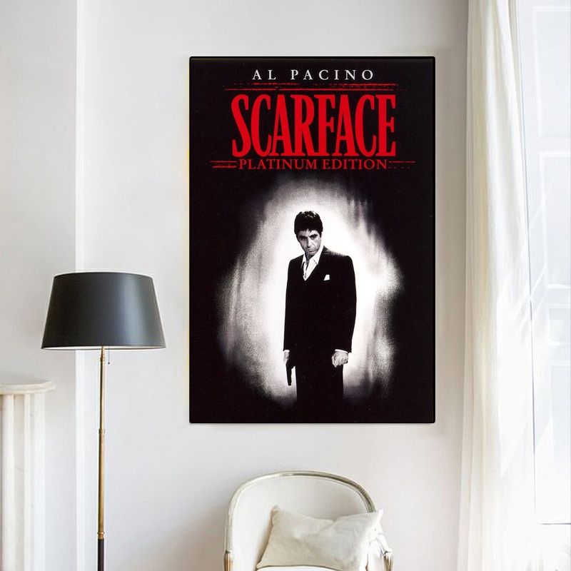 Scarface 1983 MOVIE Poster Canvas Wall Art Home Decor (No Frame)