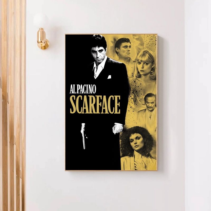 Scarface 1983 MOVIE Poster Canvas Wall Art Home Decor (No Frame) - Image 4