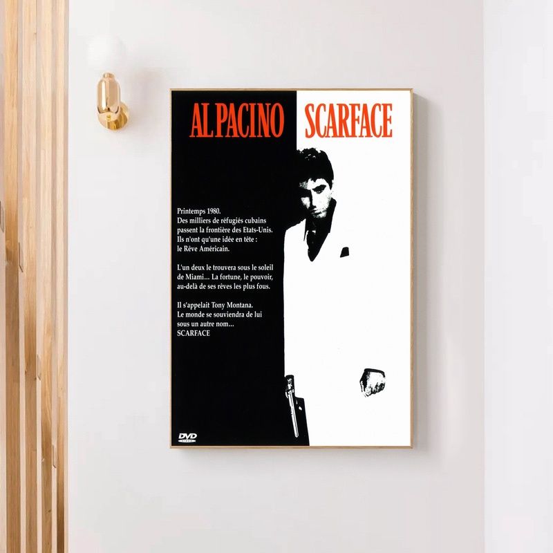 Scarface 1983 MOVIE Poster Canvas Wall Art Home Decor (No Frame) - Image 4