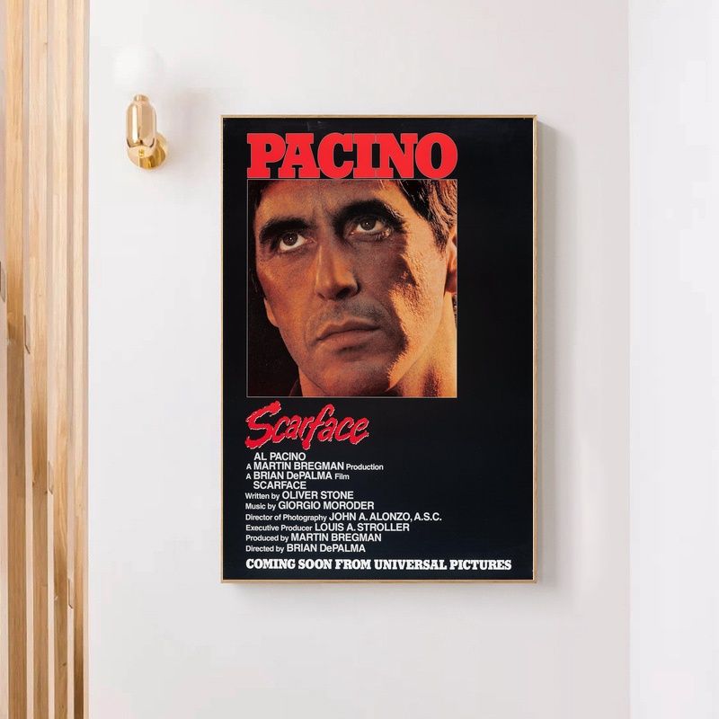 Scarface 1983 MOVIE Poster Canvas Wall Art Home Decor (No Frame)