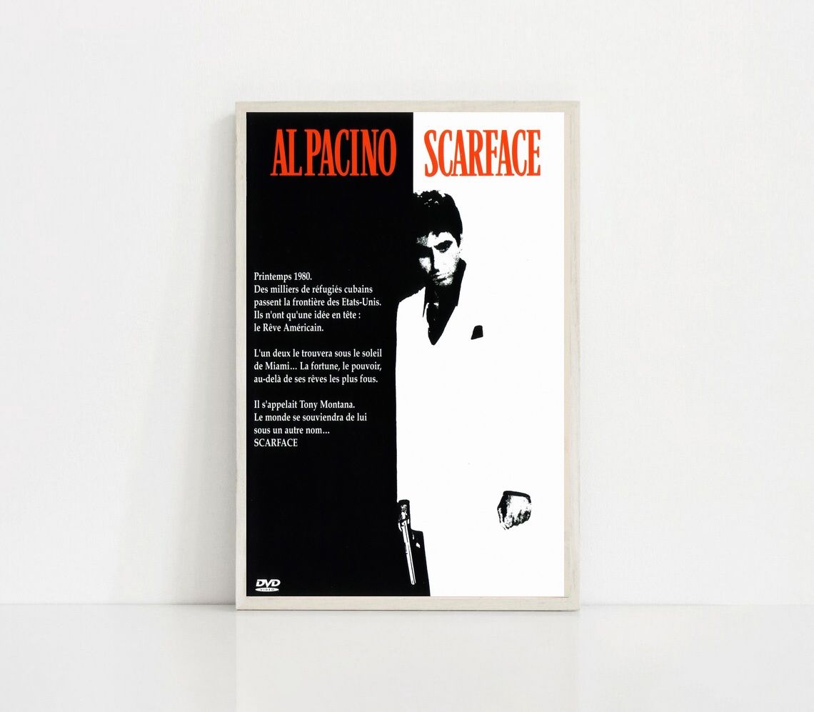 Scarface 1983 MOVIE Poster Canvas Wall Art Home Decor (No Frame)